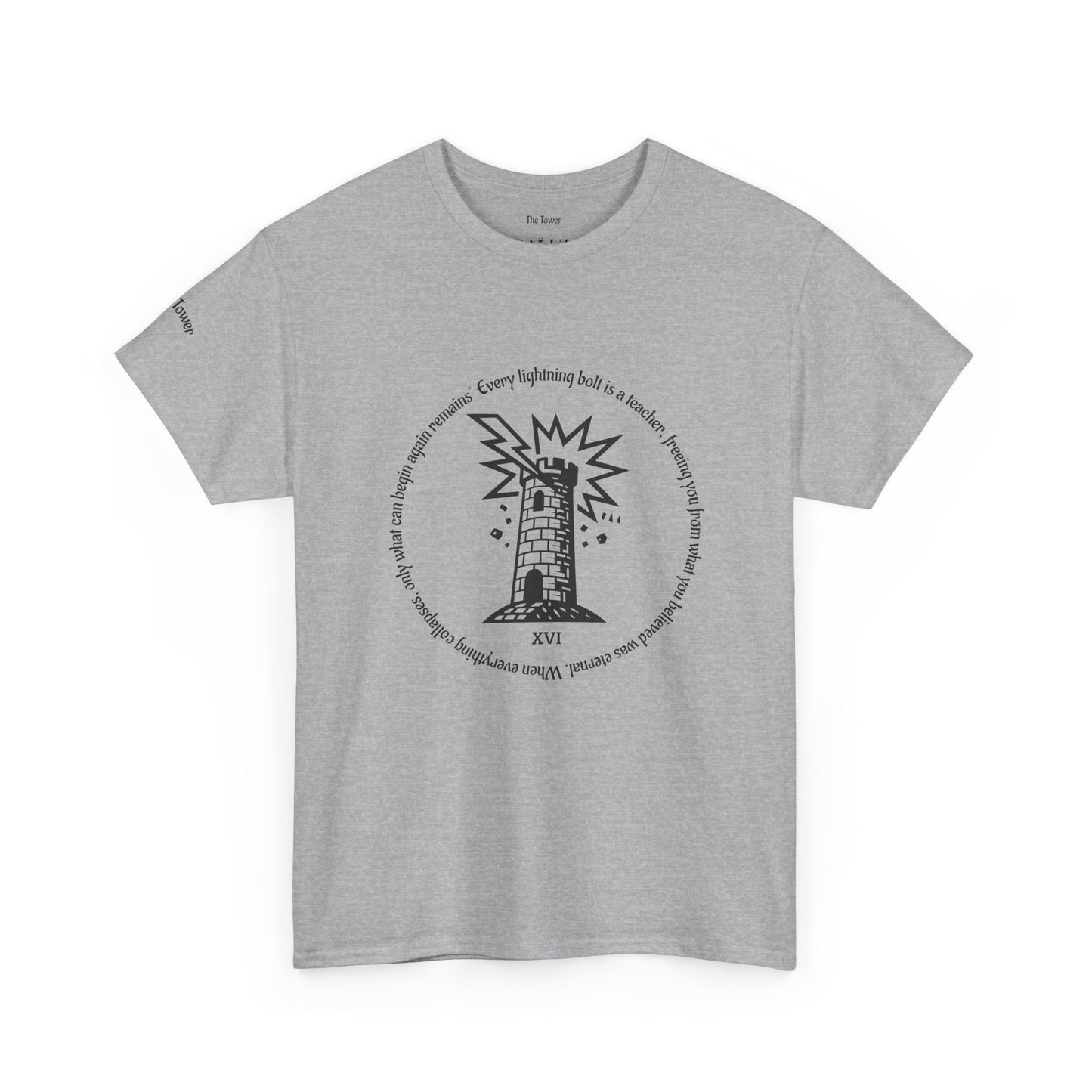 The Tower - ArcanaPop T-Shirt – Where Tarot Magic Meets Pop Art