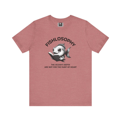 Fishlosophy Unisex Jersey Short Sleeve Tee –  The Ocean' depth is not for the faint of heart