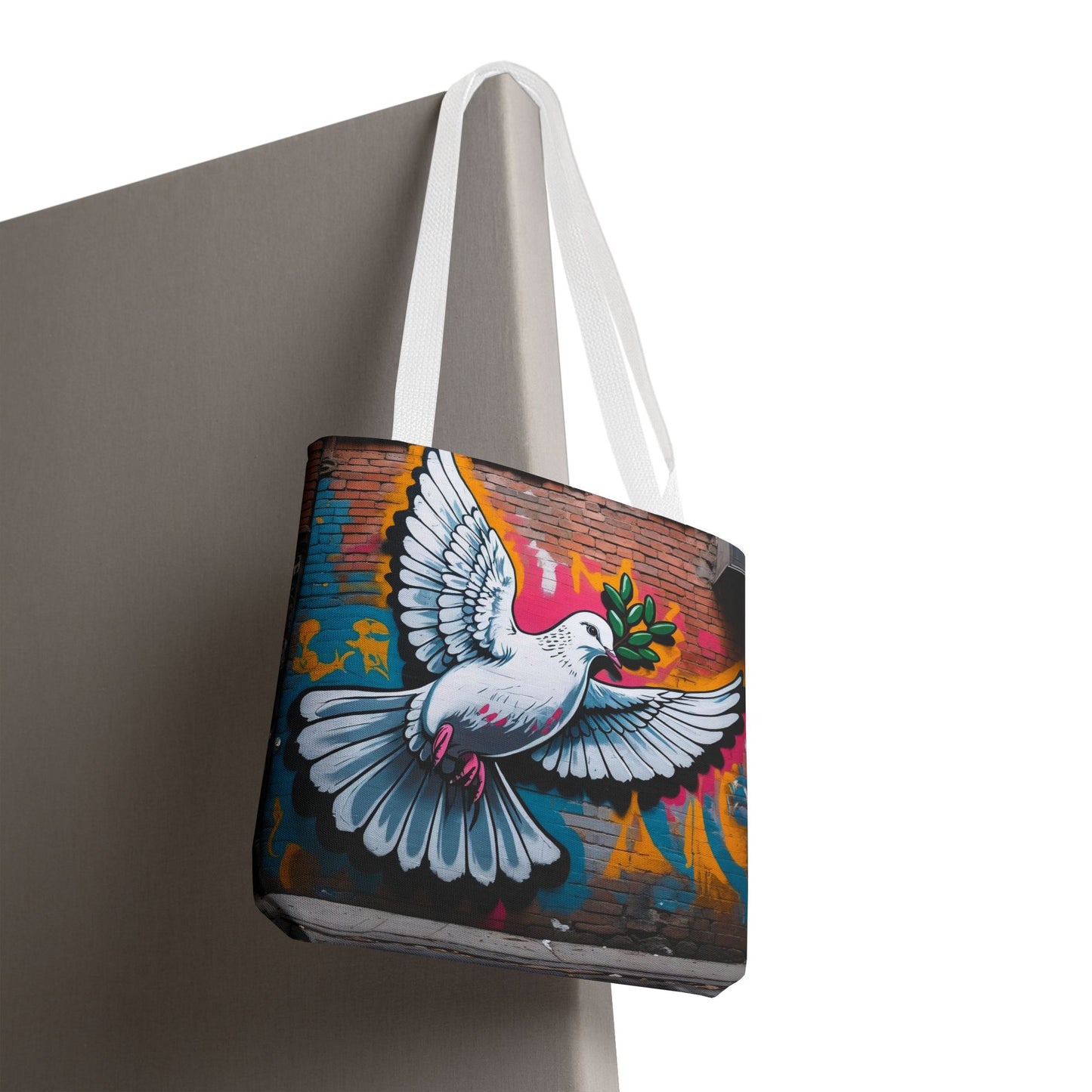 Artistic Surge - Eco-Friendly Canvas Tote Bag - PEACE