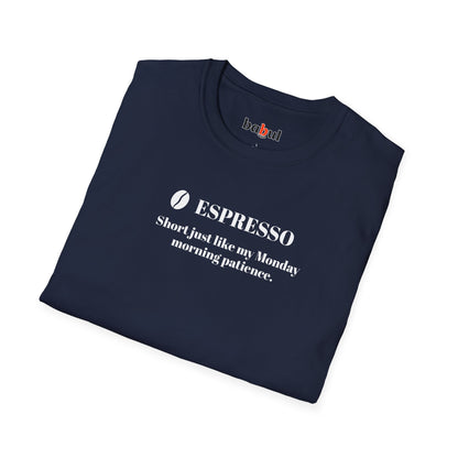 CoffeeTherapy T-Shirt – Irony Is the Best Cure (Right After Coffee)
