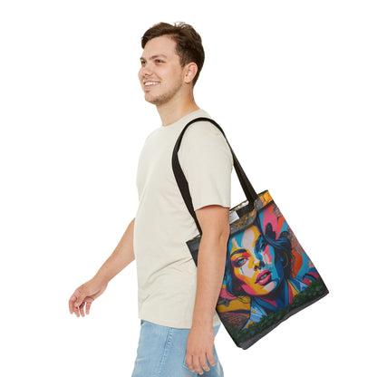Artistic Surge - Eco-Friendly Canvas Tote Bag - WOMAN'S FACE