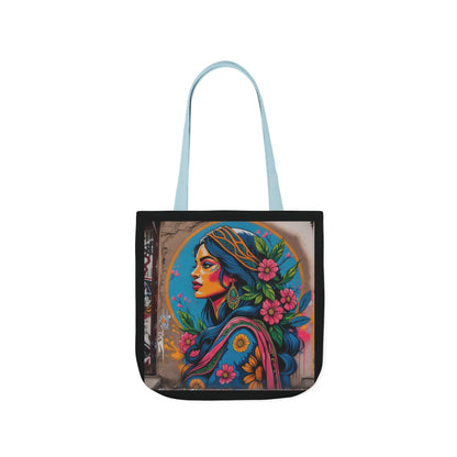 Artistic Surge - Eco-Friendly Canvas Tote Bag - FLOWERED WOMAN