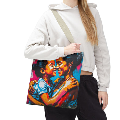 Artistic Surge - Eco-Friendly Canvas Tote Bag - SMILING HUG