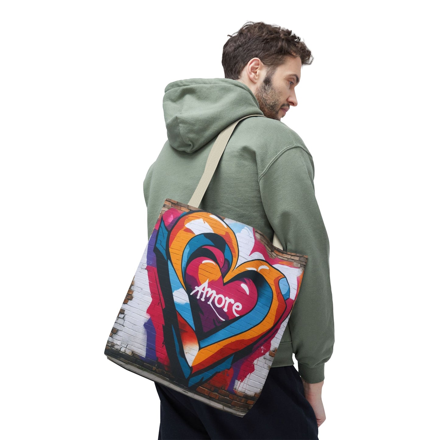 Artistic Surge - Eco-Friendly Canvas Tote Bag - HEART
