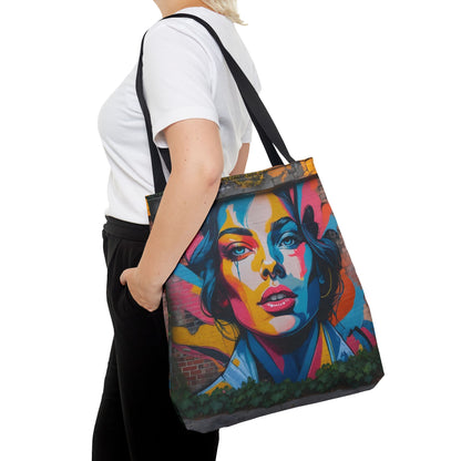 Artistic Surge - Eco-Friendly Canvas Tote Bag - WOMAN'S FACE
