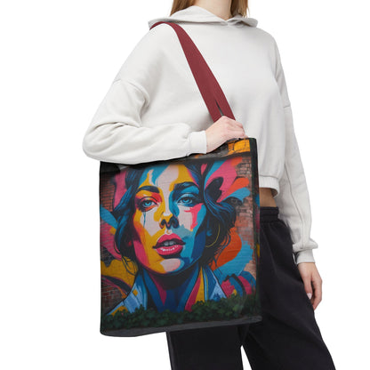 Artistic Surge - Eco-Friendly Canvas Tote Bag - WOMAN'S FACE