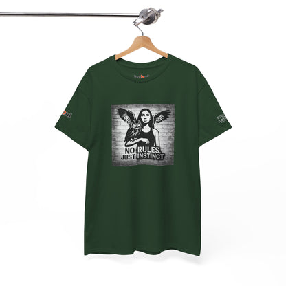 Rebel Graphic Tee - Unisex Heavy Cotton T-Shirt for the Wild at Heart. Rebel Tees, Born to Be Worn - NO RULES, JUST INSTINCT