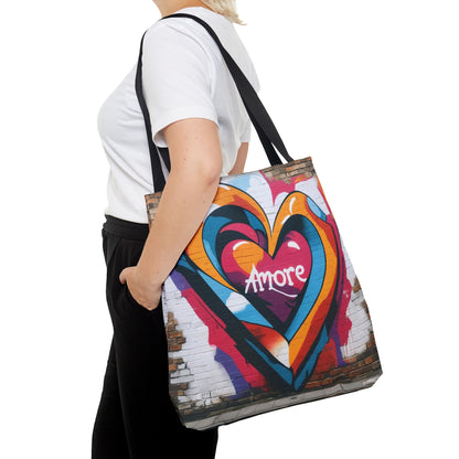 Artistic Surge - Eco-Friendly Canvas Tote Bag - HEART