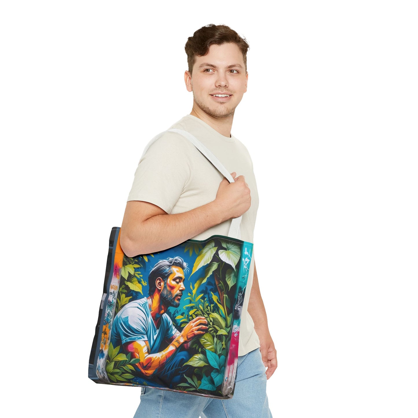 Artistic Surge - Eco-Friendly Canvas Tote Bag - LOVE FOR NATURE