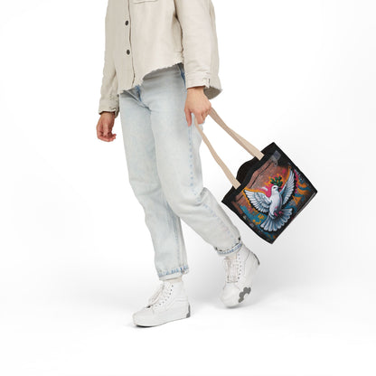Artistic Surge - Eco-Friendly Canvas Tote Bag - PEACE
