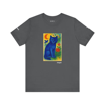 CATART Unisex Jersey Cat T-Shirt - MARC CHAGALL - Iconic Painting Reimagined with Cats