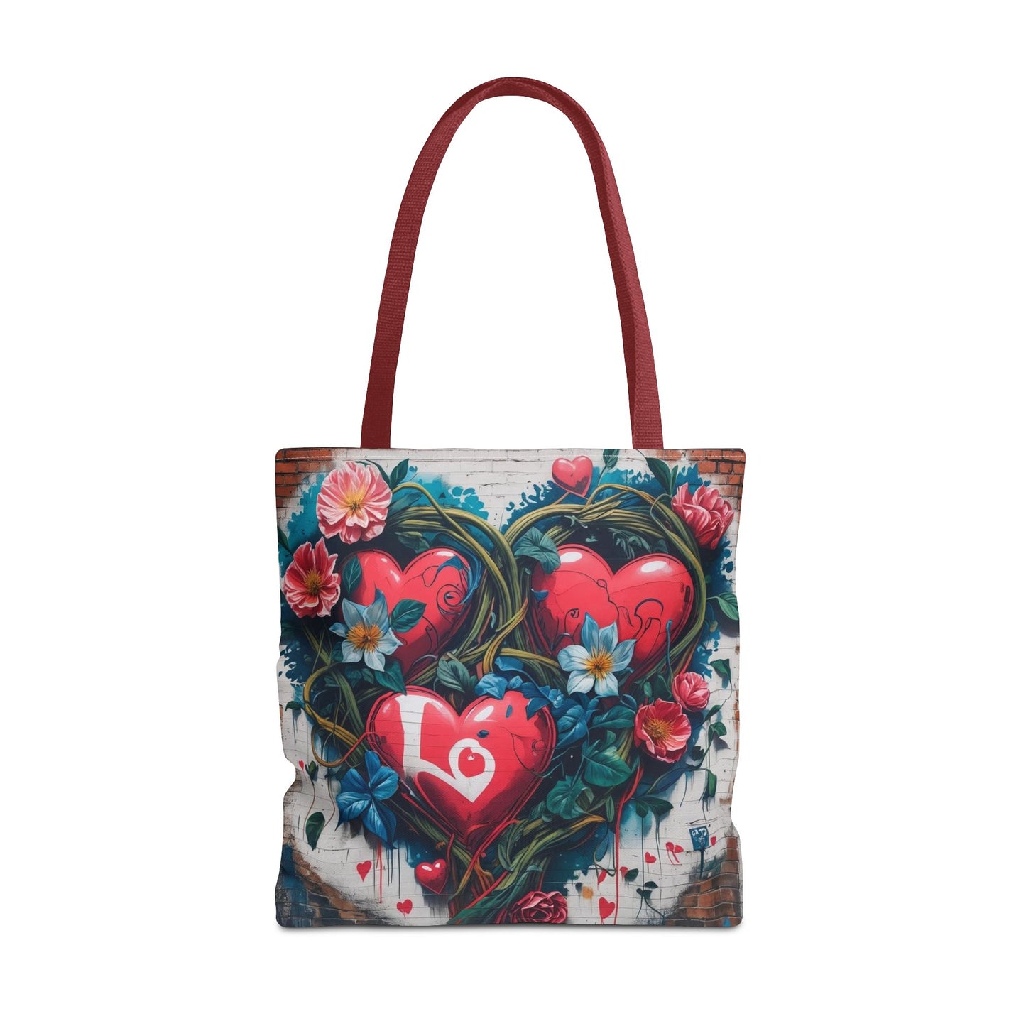 Artistic Surge - Eco-Friendly Canvas Tote Bag - HEARTS OF LOVE