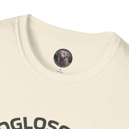 Doglosophy  Unisex Softstyle T-Shirt - "Happiness is a Warm Sunbeam" Design