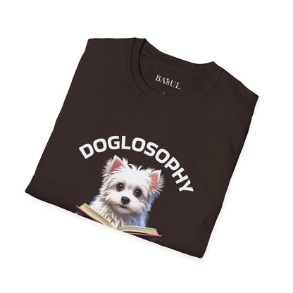 Doglosophy  Unisex Softstyle T-Shirt - "Happiness is a Warm Sunbeam" Design