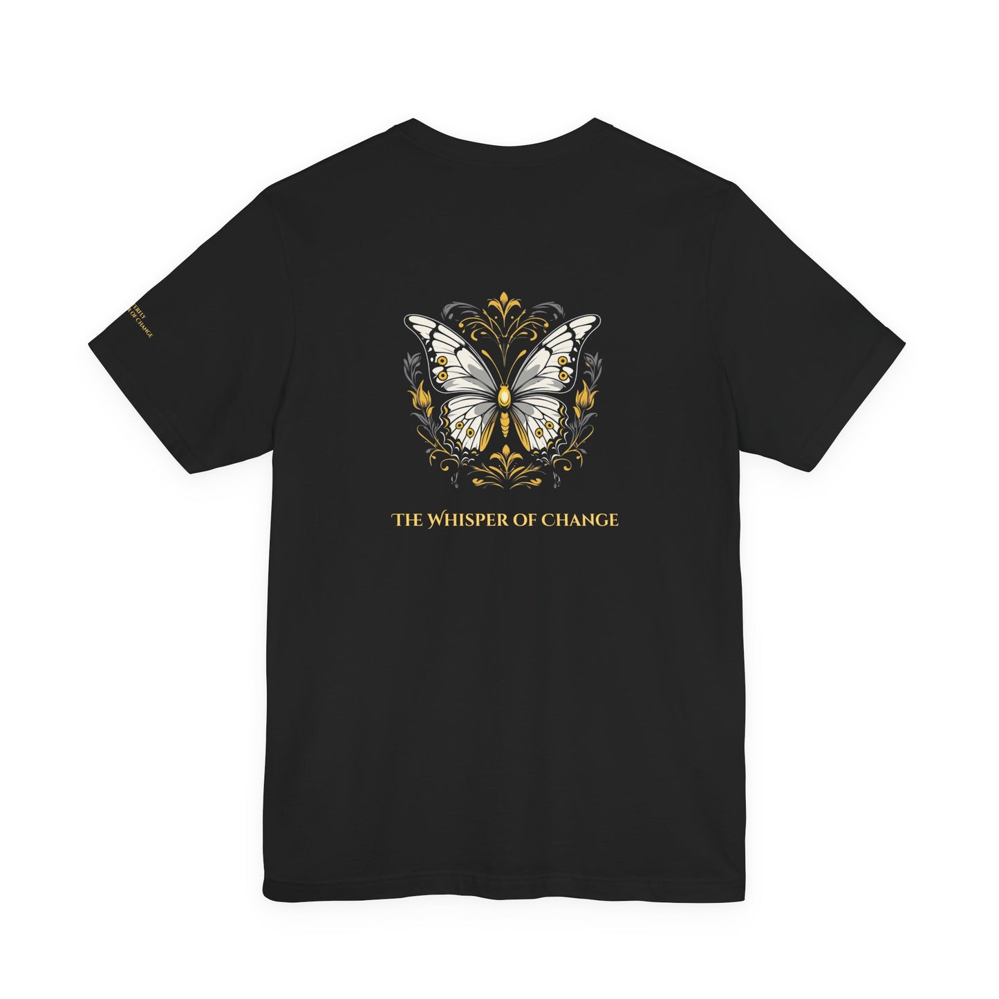 Butterfly – The Whisper of Change - Magic Animals T-Shirt Black Only (graphic on the back)