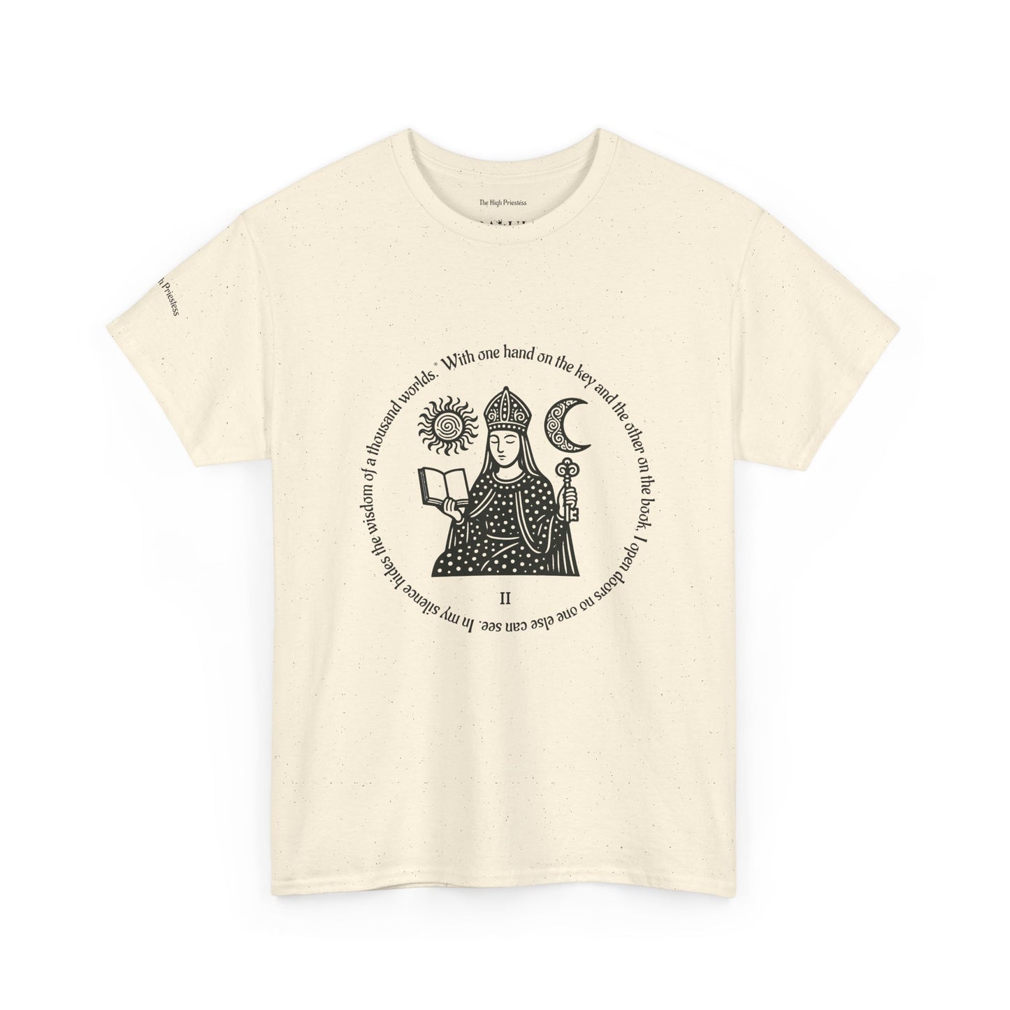 The High Priestess - ArcanaPop T-Shirt – Where Tarot Magic Meets Pop Art
