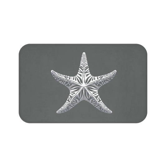 Tribal Bath Mat. Ocean Energy, Tribal Style
