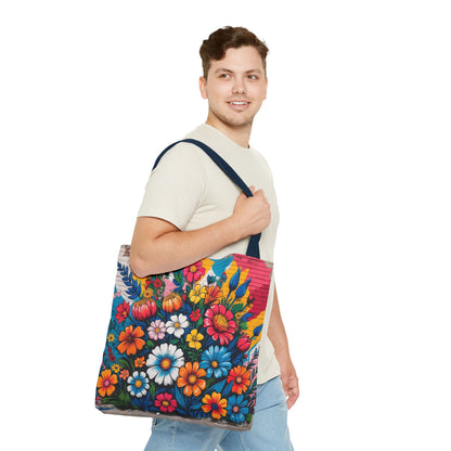 Artistic Surge - Eco-Friendly Canvas Tote Bag - FLOWERS