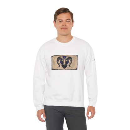Aries - Gothic Zodiac Blue Sweatshirt
