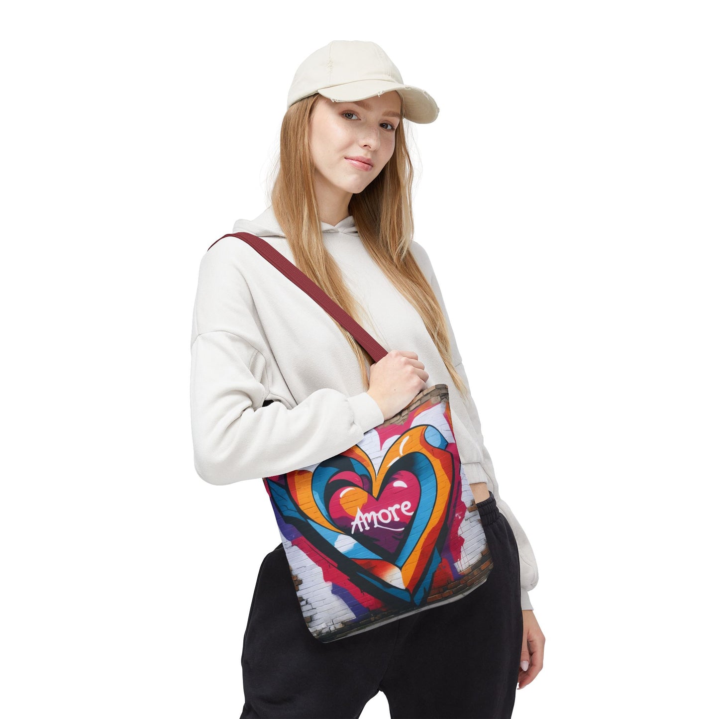 Artistic Surge - Eco-Friendly Canvas Tote Bag - HEART