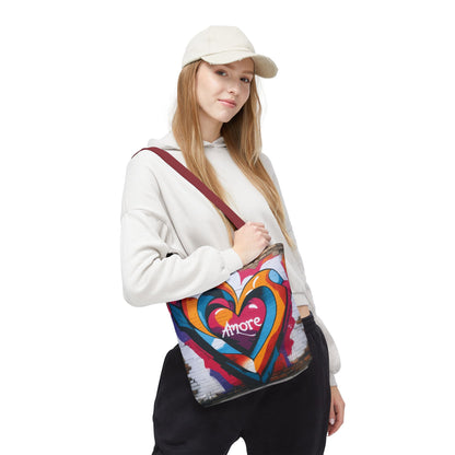 Artistic Surge - Eco-Friendly Canvas Tote Bag - HEART