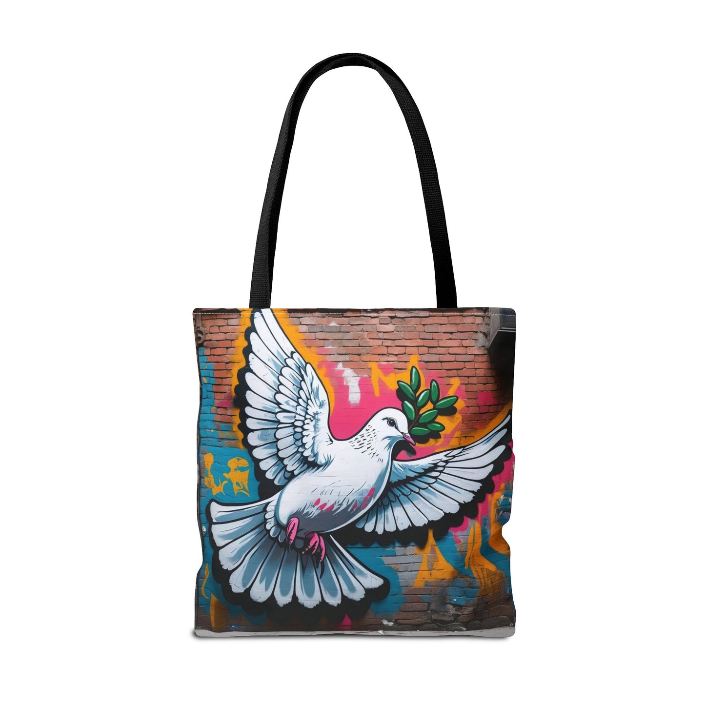 Artistic Surge - Eco-Friendly Canvas Tote Bag - PEACE