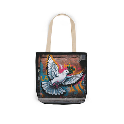 Artistic Surge - Eco-Friendly Canvas Tote Bag - PEACE