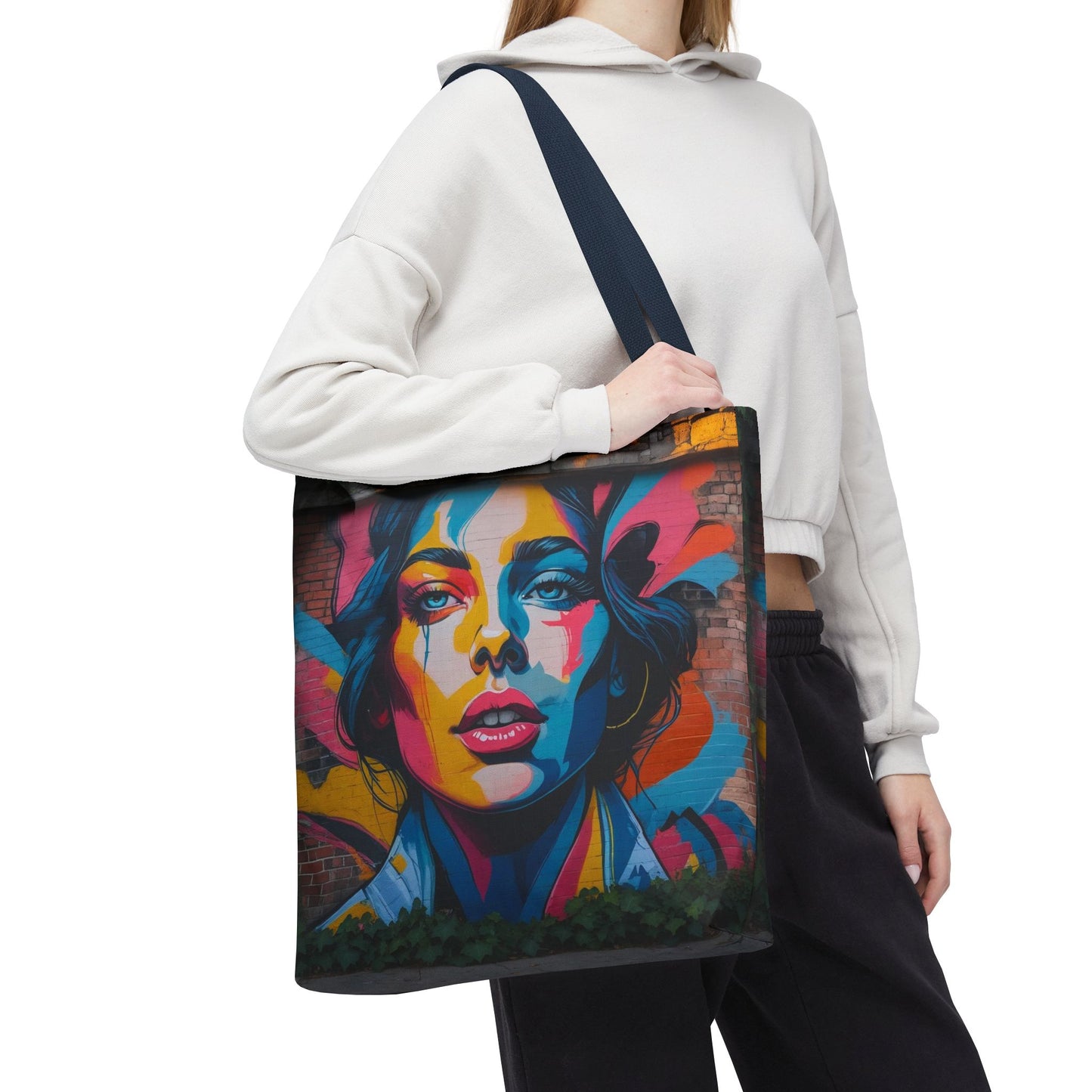 Artistic Surge - Eco-Friendly Canvas Tote Bag - WOMAN'S FACE