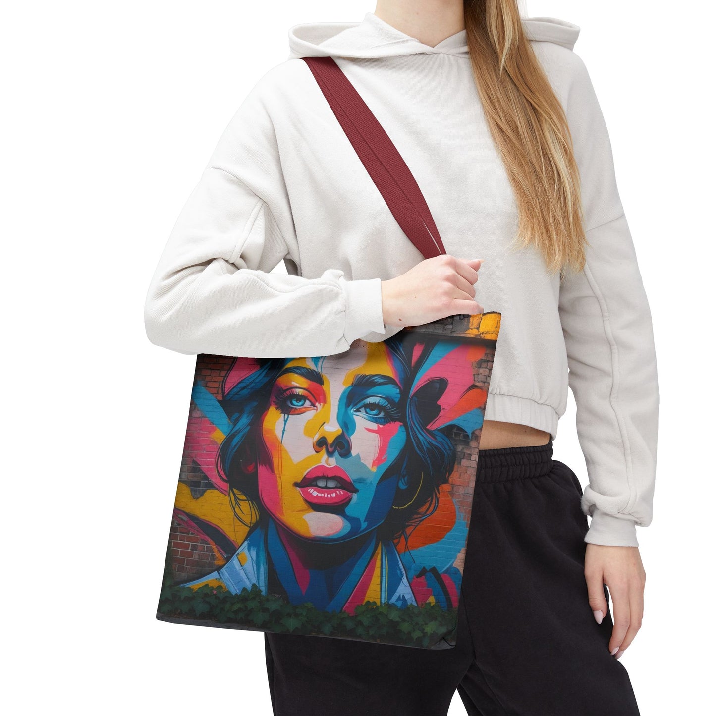Artistic Surge - Eco-Friendly Canvas Tote Bag - WOMAN'S FACE