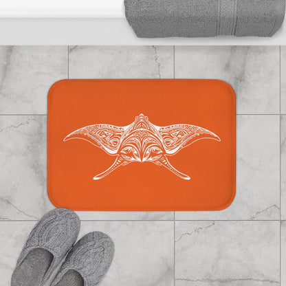 Tribal Bath Mat. Ocean Energy, Tribal Style