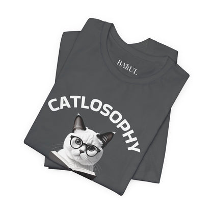 Catlosophy Unisex Jersey Short Sleeve Tee –  "The Key to Life" Design