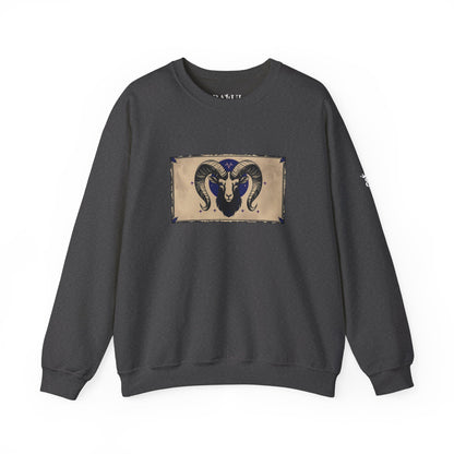 Aries - Gothic Zodiac Blue Sweatshirt