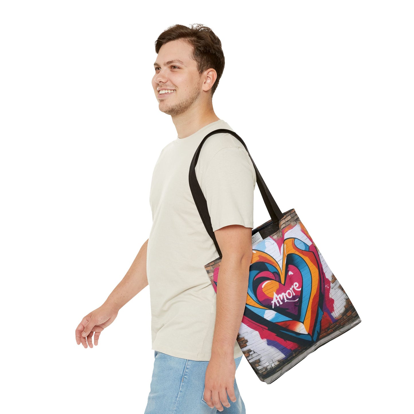 Artistic Surge - Eco-Friendly Canvas Tote Bag - HEART