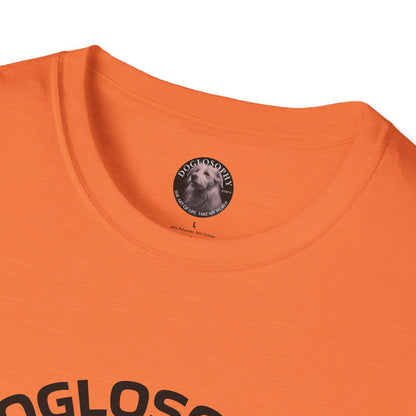 Doglosophy  Unisex Softstyle T-Shirt - "Happiness is a Warm Sunbeam" Design