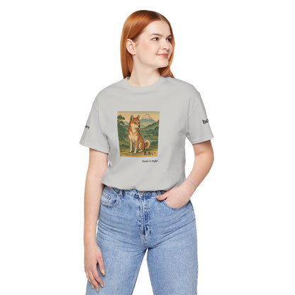 DOGART Unisex Jersey DOG T-Shirt - SUMI-E STYLE - Iconic Painting Reimagined with Dogs