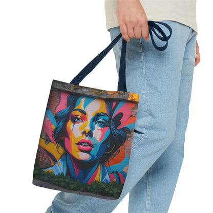 Artistic Surge - Eco-Friendly Canvas Tote Bag - WOMAN'S FACE