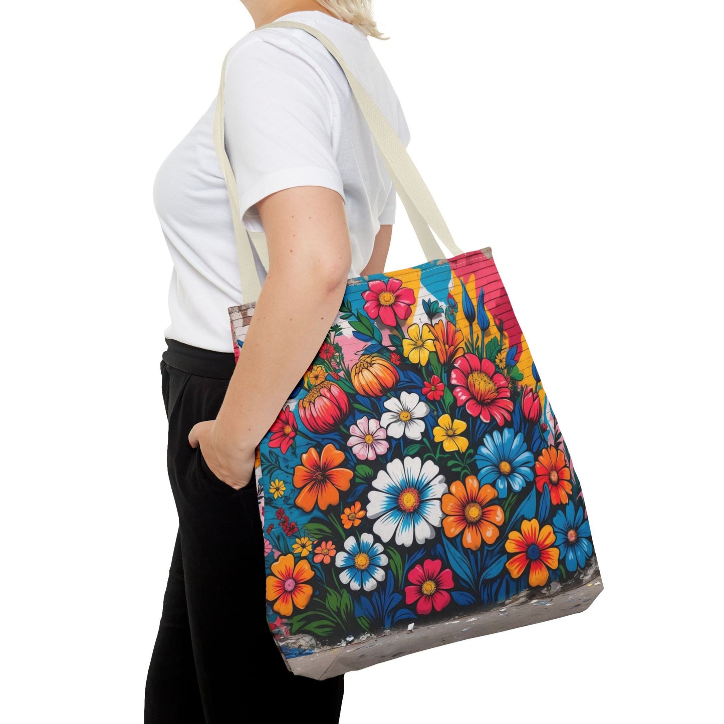 Artistic Surge - Eco-Friendly Canvas Tote Bag - FLOWERS