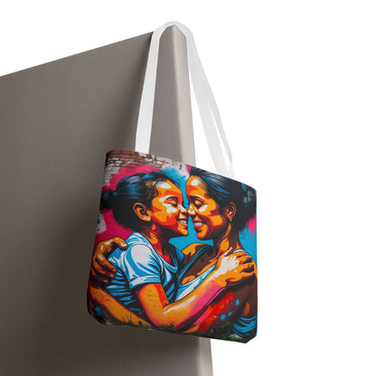 Artistic Surge - Eco-Friendly Canvas Tote Bag - SMILING HUG