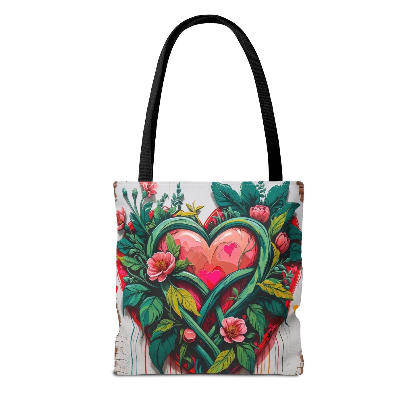 Artistic Surge - Eco-Friendly Canvas Tote Bag - HEARTS OF LOVE