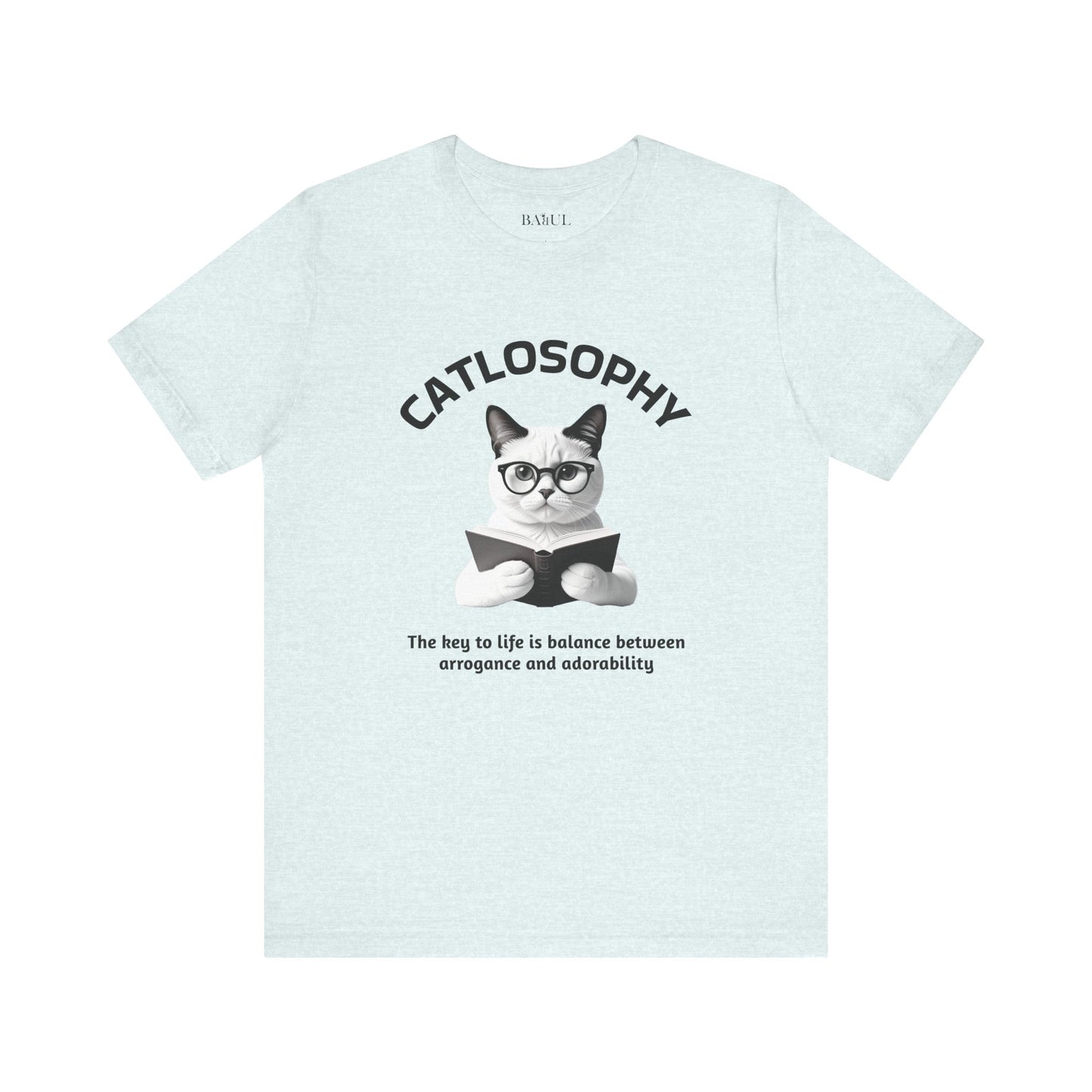 Catlosophy Unisex Jersey Short Sleeve Tee –  "The Key to Life" Design
