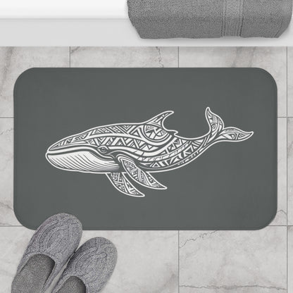 Tribal Bath Mat. Ocean Energy, Tribal Style