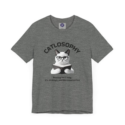 Catlosophy Unisex Jersey Short Sleeve Tee –  "Resting isn't Lazy" Design