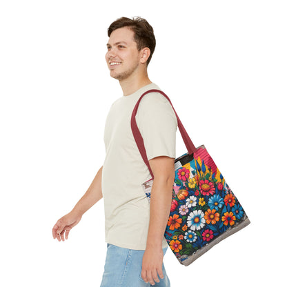 Artistic Surge - Eco-Friendly Canvas Tote Bag - FLOWERS