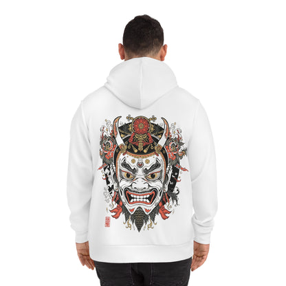 Bold Oni Mask Hoodie - Japanese Irezumi Tattoo Art Streetwear