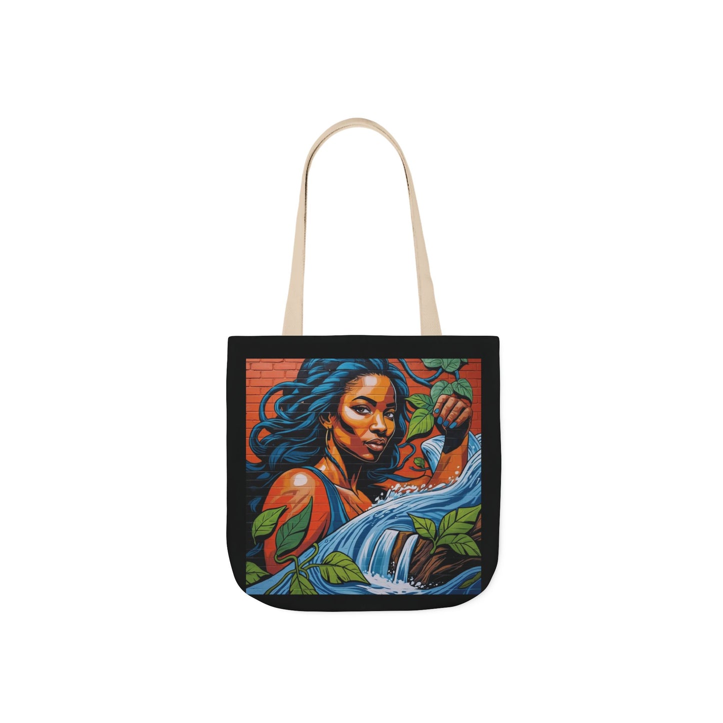 Artistic Surge - Eco-Friendly Canvas Tote Bag - WOMAN WITH WATER