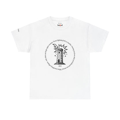 The Tower - ArcanaPop T-Shirt – Where Tarot Magic Meets Pop Art