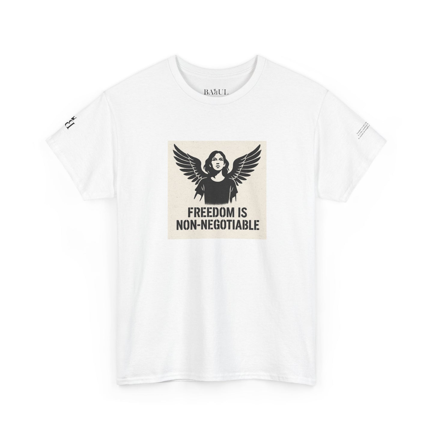 Rebel Graphic Tee - Unisex Heavy Cotton T-Shirt for the Wild at Heart. Rebel Tees, Born to Be Worn - FREEDOM IS NON-NEGOTIABLE