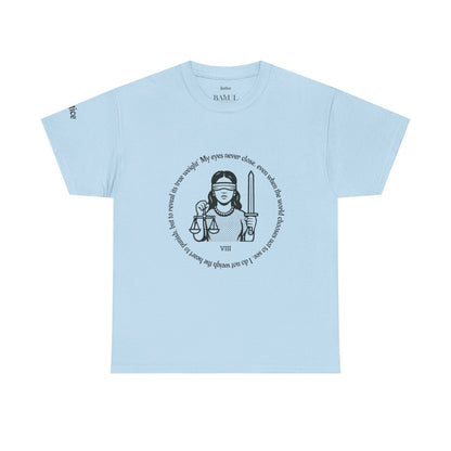 Justice - ArcanaPop T-Shirt – Where Tarot Magic Meets Pop Art