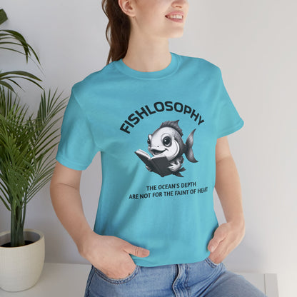 Fishlosophy Unisex Jersey Short Sleeve Tee –  The Ocean' depth is not for the faint of heart
