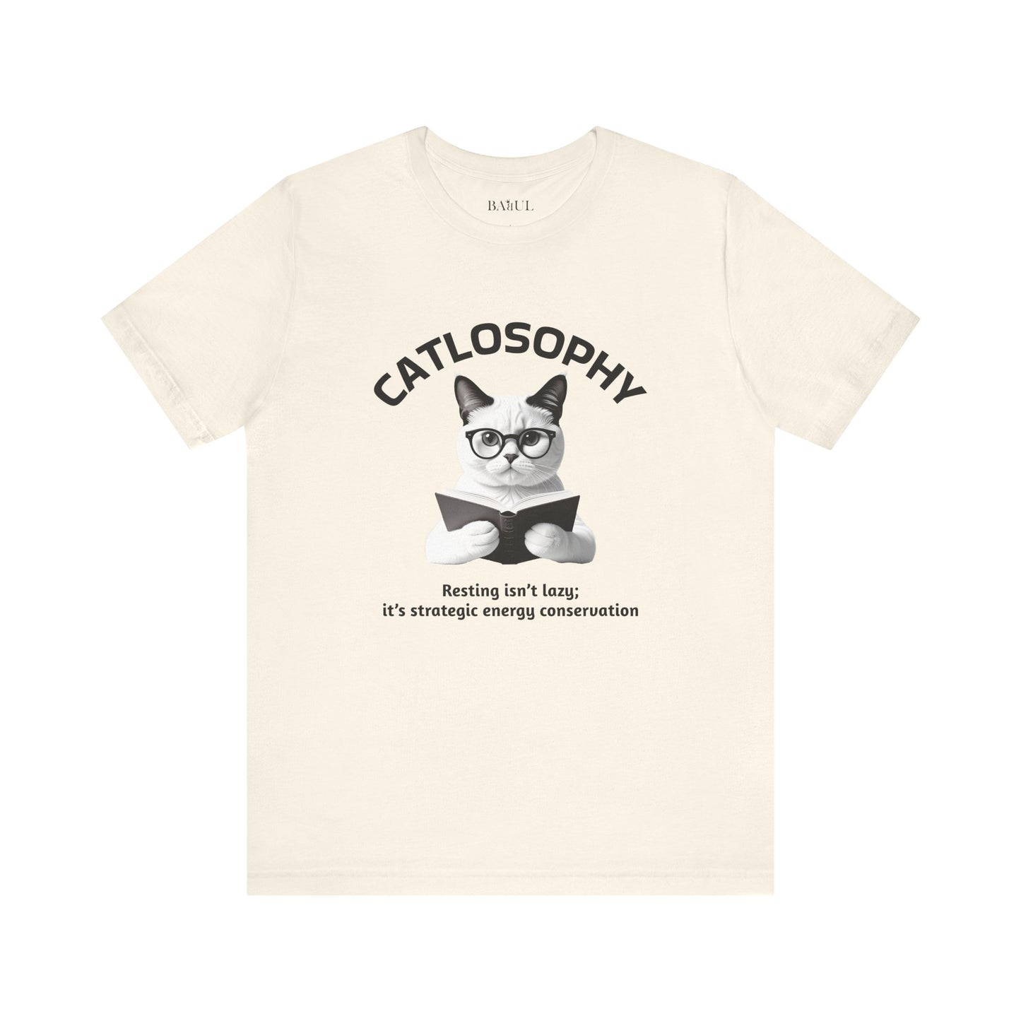 Catlosophy Unisex Jersey Short Sleeve Tee –  "Resting isn't Lazy" Design